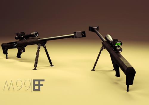 Barrett M99 With BORS Scope preview image